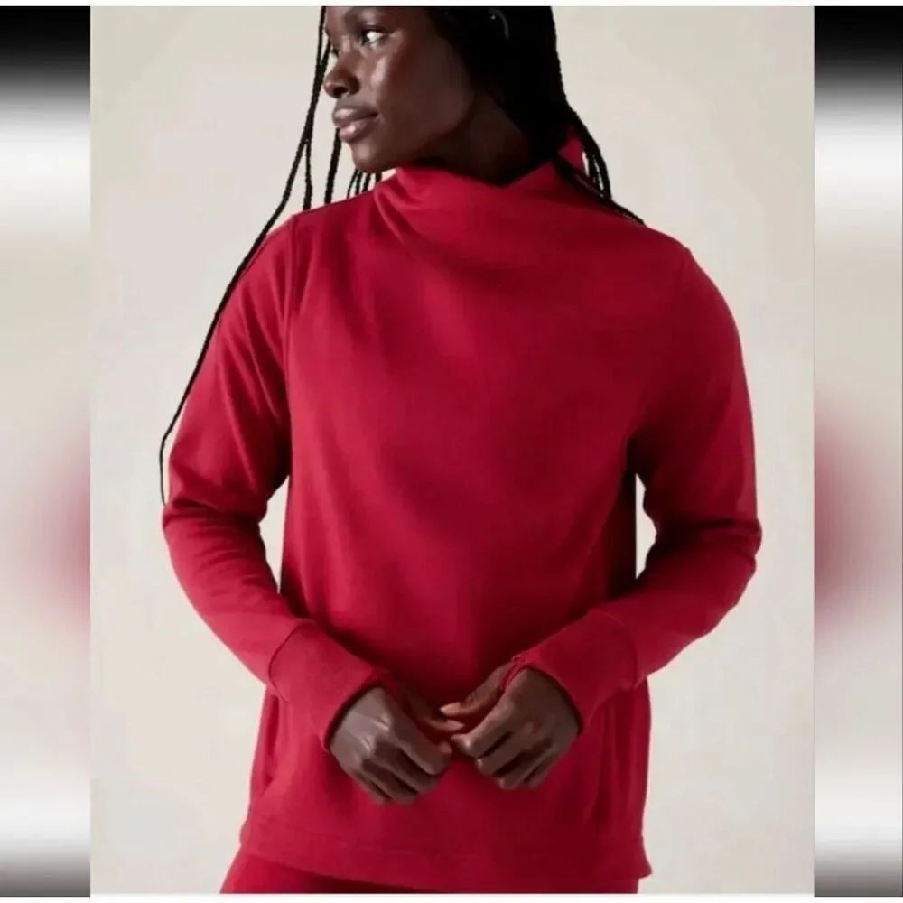Athleta Cozy Karma Twist Neck Sweatshirt L